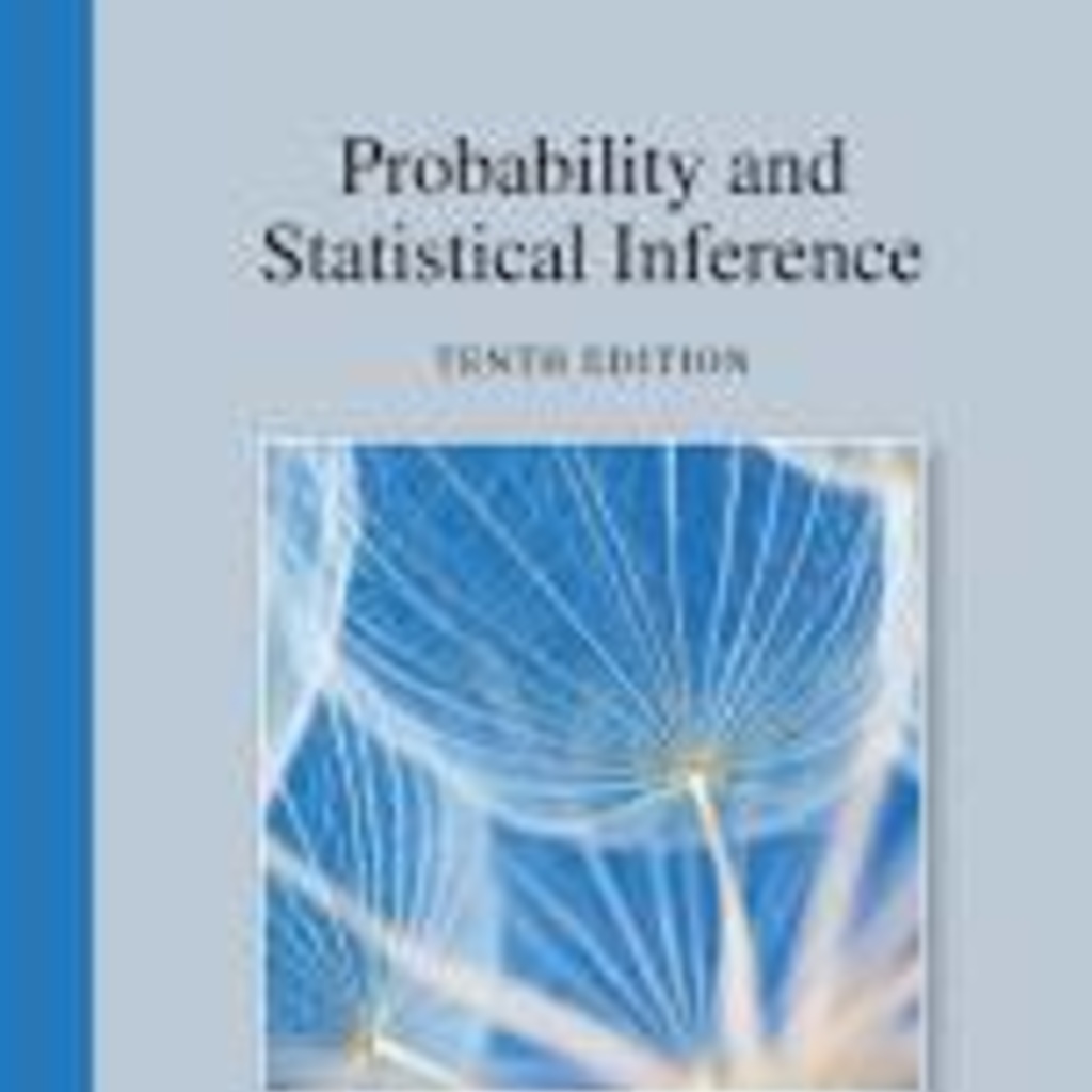 Probability and Statistical Inference (10th edition) cover