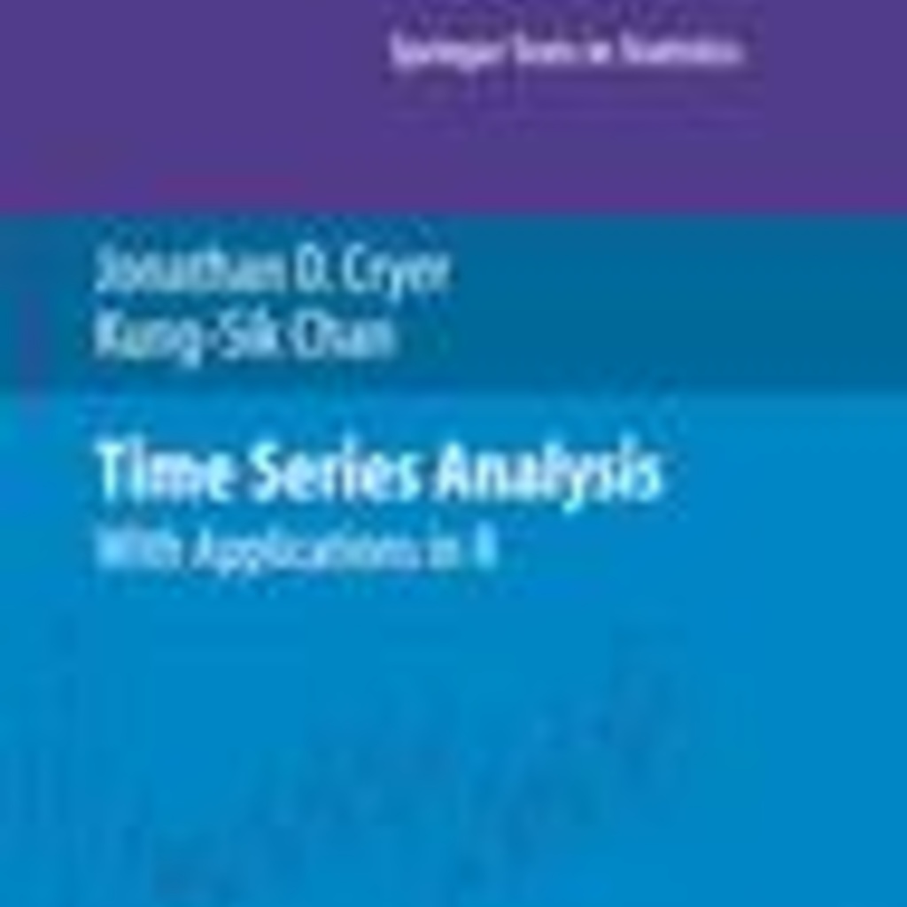 Time Series Analysis with Applications in R book cover