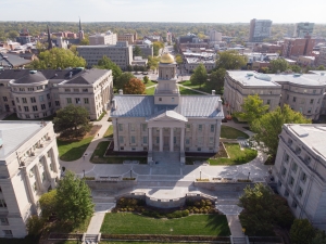 Aerial view of Old Capitol