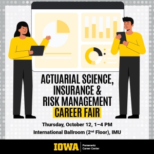 Graphic for the Actuarial Science, Insurance and Risk Management Career Fair