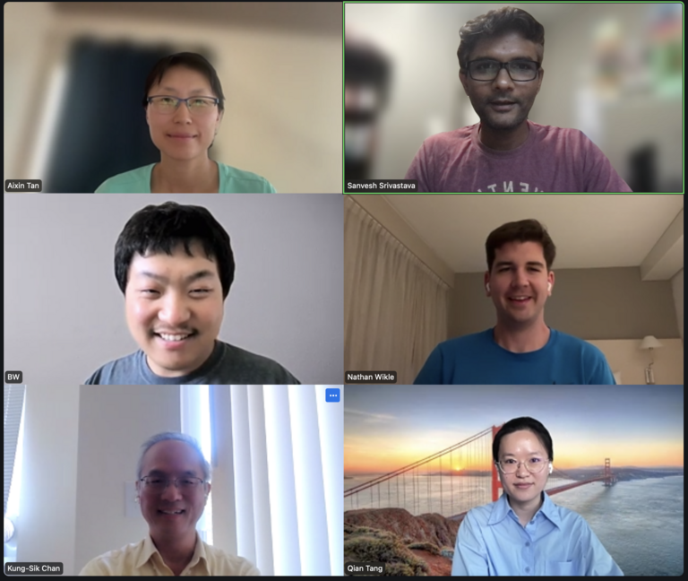 Qian Tang and PhD committee members