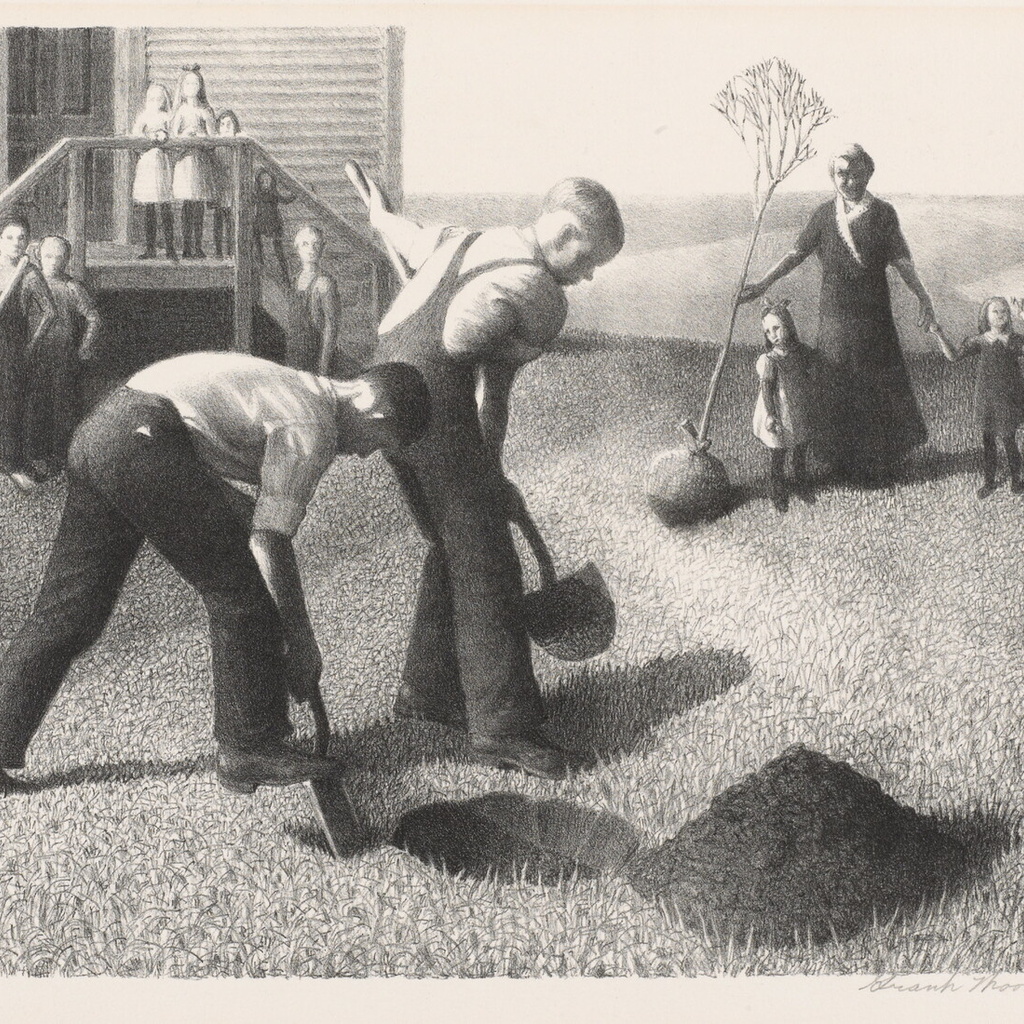 Grant Wood Country Forum: Welcome, Featuring "Seeing Wood: Cedar Rapids Community School District Grant Wood Collection" promotional image