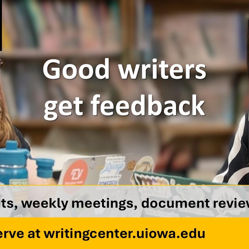 Writing Center appointments promotional image
