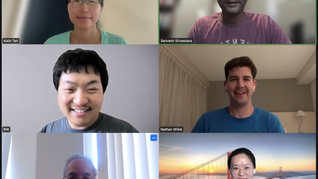 Qian Tang and PhD committee members